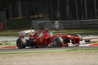 © 2012 Octane Photographic Ltd. Italian GP Monza - Saturday 8th September 2012 - F1 Practice 3. Ferrari F2012 - Fernando Alonso. Digital Ref : 0512lw7d7903