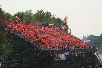World © Octane Photographic Ltd. Formula 1 Italian GP, 9th September 2012. The Tiffosi - the World famous Ferrari fans at their home GP. Digital Ref : 0518lw1d9011