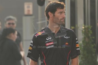 © 2012 Octane Photographic Ltd. Italian GP Monza - Saturday 8th September 2012 - F1 Paddock. Mark Webber - Red Bull Racing. Digital Ref :