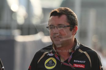 © 2012 Octane Photographic Ltd. Italian GP Monza - Saturday 8th September 2012 - F1 Paddock. Eric Boullier - Lotus. Digital Ref :