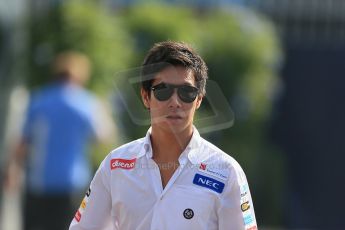 World © Octane Photographic Ltd. Formula 1 Italian GP, F1 Paddock. 9th September 2012 - Kamui Kobayashi - Sauber. Digital Ref : 0517lw1d8841
