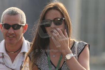 World © Octane Photographic Ltd. Formula 1 Italian GP, F1 Paddock. 9th September 2012. Laura Jordan (Girlfriend of Paul di Resta). Digital Ref : 0517lw7d8598