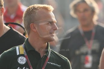 World © Octane Photographic Ltd. Formula 1 Italian GP, F1 Paddock. 9th September 2012. Heikki Kovalainen - Caterham. Digital Ref : 0517lw7d8628