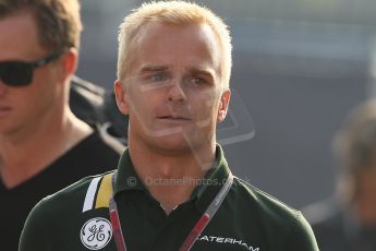 World © Octane Photographic Ltd. Formula 1 Italian GP, F1 Paddock. 9th September 2012. Heikki Kovalainen - Caterham. Digital Ref : 0517lw7d8637