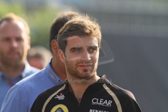World © Octane Photographic Ltd. Formula 1 Italian GP, F1 Paddock. 9th September 2012. Jerome d'Ambrosio - Lotus reserve driver. Digital Ref : 0517lw7d8714