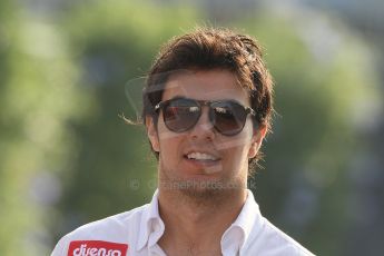 World © Octane Photographic Ltd. Formula 1 Italian GP, F1 Paddock. 9th September 2012. Sergio Perez - Sauber. Digital Ref : 0517lw7d8738