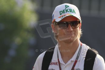World © Octane Photographic Ltd. Formula 1 Italian GP, F1 Paddock. 9th September 2012. Nico Hulkenberg - Sahara Force India. Digital Ref : 0517lw7d8760