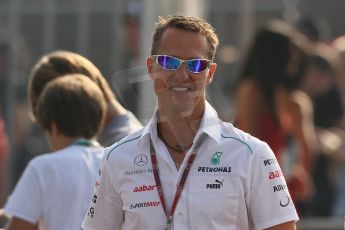 World © Octane Photographic Ltd. Formula 1 Italian GP, F1 Paddock. 9th September 2012 - Michael Schumacher - Mercedes AMG Petronas. Digital Ref : 0517lw7d8779
