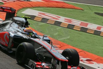 © 2012 Octane Photographic Ltd. Italian GP Monza - Friday 7th September 2012 - F1 Practice 2. McLaren MP4/27 - Lewis Hamilton. Digital Ref : 0507lw1d9394_1