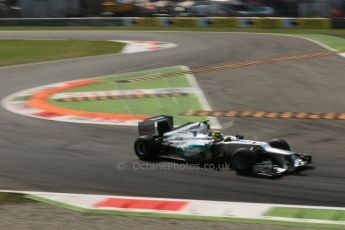 © 2012 Octane Photographic Ltd. Italian GP Monza - Friday 7th September 2012 - F1 Practice 2. Mercedes W03 - Nico Rosberg. Digital Ref :