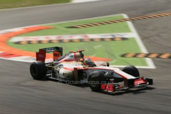 © 2012 Octane Photographic Ltd. Italian GP Monza - Friday 7th September 2012 - F1 Practice 2. HRT F112 - Pedro de La Rosa. Digital Ref :