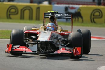 © 2012 Octane Photographic Ltd. Italian GP Monza - Friday 7th September 2012 - F1 Practice 2. HRT F112 - Narain Karthikeyan. Digital Ref :