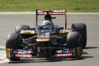 © 2012 Octane Photographic Ltd. Italian GP Monza - Friday 7th September 2012 - F1 Practice 2. Toro Rosso STR7 - Jean-Eric Vergne. Digital Ref :
