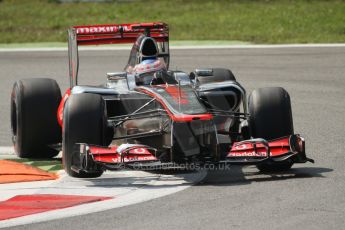 © 2012 Octane Photographic Ltd. Italian GP Monza - Friday 7th September 2012 - F1 Practice 2. McLaren MP4/27 - Jenson Button. Digital Ref :