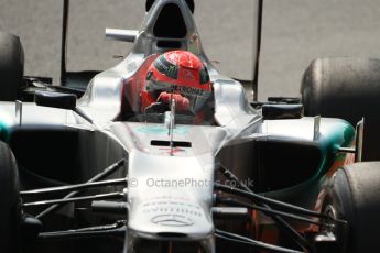 © 2012 Octane Photographic Ltd. Italian GP Monza - Friday 7th September 2012 - F1 Practice 2. Mercedes W03 - Michael Schumacher. Digital Ref :