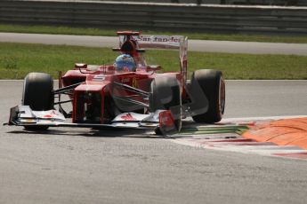 © 2012 Octane Photographic Ltd. Italian GP Monza - Friday 7th September 2012 - F1 Practice 2. Ferrari F2012 - Fernando Alonso. Digital Ref :