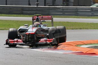 © 2012 Octane Photographic Ltd. Italian GP Monza - Friday 7th September 2012 - F1 Practice 2. McLaren MP4/27 - Lewis Hamilton. Digital Ref :