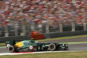 © 2012 Octane Photographic Ltd. Italian GP Monza - Friday 7th September 2012 - F1 Practice 2. Caterham CT01 - Vitaly Petrov. Digital Ref :