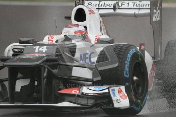 © 2012 Octane Photographic Ltd. Belgian GP Spa - Friday 31st August 2012 - F1 Practice 1. Sauber C31 - Kamui Kobayashi. Digital Ref : 0481lw7d2431