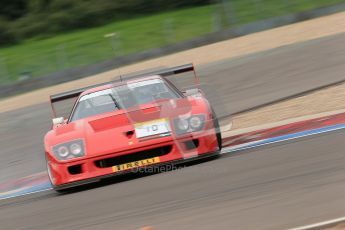 © Octane Photographic Ltd. 2012. Donington Park. Saturday 18th August 2012. Ferrari Open Qualifying session. Ferrari F40. Digital Ref : 0461cb1d1630