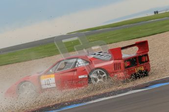 © Octane Photographic Ltd. 2012. Donington Park. Saturday 18th August 2012. Ferrari Open Qualifying session. Ferrari F40. Digital Ref : 0461cb1d1643