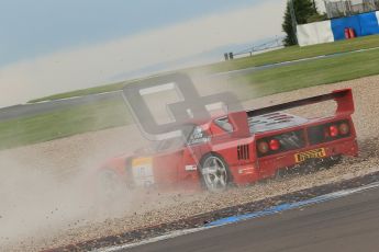 © Octane Photographic Ltd. 2012. Donington Park. Saturday 18th August 2012. Ferrari Open Qualifying session. Ferrari F40. Digital Ref : 0461cb1d1648
