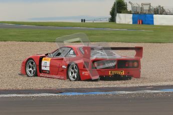 © Octane Photographic Ltd. 2012. Donington Park. Saturday 18th August 2012. Ferrari Open Qualifying session. Ferrari F40. Digital Ref : 0461cb1d1656
