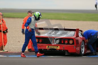 © Octane Photographic Ltd. 2012. Donington Park. Saturday 18th August 2012. Ferrari Open Qualifying session. Ferrari F40. Digital Ref : 0461cb1d1672