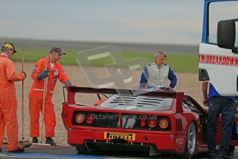 © Octane Photographic Ltd. 2012. Donington Park. Saturday 18th August 2012. Ferrari Open Qualifying session. Ferrari F40. Digital Ref : 0461cb1d1673