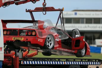 © Octane Photographic Ltd. 2012. Donington Park. Saturday 18th August 2012. Ferrari Open Qualifying session. Ferrari F40. Digital Ref : 0461cb1d1681