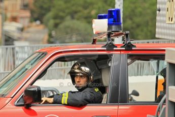 © Octane Photographic Ltd. 2012. F1 Monte Carlo - Practice 2. Thursday 24th May 2012. Monaco Fire Marshals on standby. Digital Ref : 0352cb1d5765