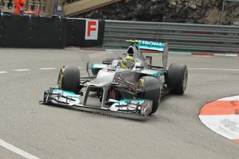 © Octane Photographic Ltd. 2012. F1 Monte Carlo - Practice 2. Thursday 24th May 2012. Nico Rosberg - Mercedes. Digital Ref : 0352cb1d5814