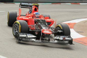 © Octane Photographic Ltd. 2012. F1 Monte Carlo - Practice 2. Thursday 24th May 2012. Charles Pic - Marussia. Digital Ref : 0352cb1d5824