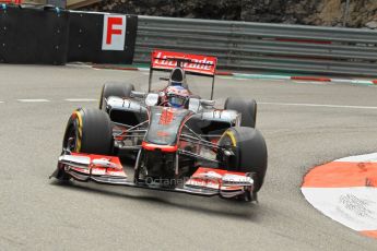 © Octane Photographic Ltd. 2012. F1 Monte Carlo - Practice 2. Thursday 24th May 2012. Jenson Button - McLaren. Digital Ref : 0352cb1d5830