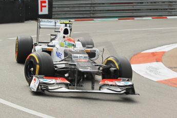 © Octane Photographic Ltd. 2012. F1 Monte Carlo - Practice 2. Thursday 24th May 2012. Sergio Perez - Sauber. Digital Ref : 0352cb1d5836