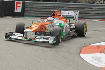 © Octane Photographic Ltd. 2012. F1 Monte Carlo - Practice 2. Thursday 24th May 2012. Paul di Resta - Force India. Digital Ref : 0352cb1d5848