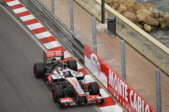 © Octane Photographic Ltd. 2012. F1 Monte Carlo - Practice 2. Thursday 24th May 2012. Jenson Button - McLaren. Digital Ref : 0352cb1d5922