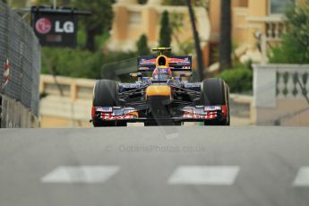 © Octane Photographic Ltd. 2012. F1 Monte Carlo - Practice 2. Thursday 24th May 2012. Mark Webber - Red Bull. Digital Ref : 0352cb1d5966
