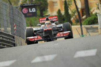 © Octane Photographic Ltd. 2012. F1 Monte Carlo - Practice 2. Thursday 24th May 2012. Lewis Hamilton - McLaren. Digital Ref : 0352cb1d5979