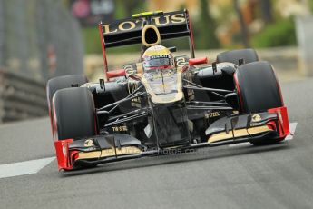 © Octane Photographic Ltd. 2012. F1 Monte Carlo - Practice 2. Thursday 24th May 2012. Romain Grosjean. Digital Ref : 0352cb1d6015