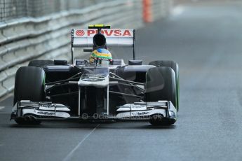 © Octane Photographic Ltd. 2012. F1 Monte Carlo - Practice 2. Thursday 24th May 2012. Bruno Senna - Williams. Digital Ref : 0352cb1d6096