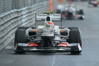 © Octane Photographic Ltd. 2012. F1 Monte Carlo - Practice 2. Thursday 24th May 2012. Sergio Perez - Sauber. Digital Ref : 0352cb1d6117
