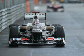 © Octane Photographic Ltd. 2012. F1 Monte Carlo - Practice 2. Thursday 24th May 2012. Kamui Kobayashi - Sauber. Digital Ref : 0352cb1d6122