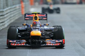 © Octane Photographic Ltd. 2012. F1 Monte Carlo - Practice 2. Thursday 24th May 2012. Mark Webber - Red Bull. Digital Ref : 0352cb1d6134