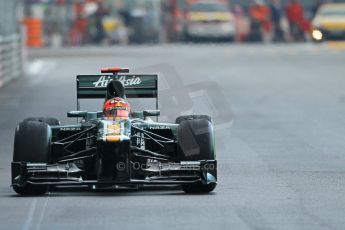 © Octane Photographic Ltd. 2012. F1 Monte Carlo - Practice 2. Thursday 24th May 2012. Heikki Kovalainen - Caterham. Digital Ref : 0352cb1d6138