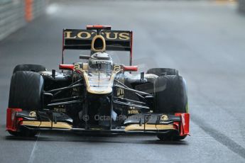 © Octane Photographic Ltd. 2012. F1 Monte Carlo - Practice 2. Thursday 24th May 2012. Kimi Raikkonen - Lotus. Digital Ref : 0352cb1d6152
