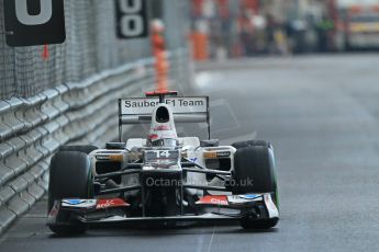 © Octane Photographic Ltd. 2012. F1 Monte Carlo - Practice 2. Thursday 24th May 2012. Kamui Kobayashi - Sauber. Digital Ref : 0352cb1d6166