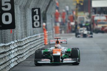 © Octane Photographic Ltd. 2012. F1 Monte Carlo - Practice 2. Thursday 24th May 2012. Paul di Resta - Force India. Digital Ref : 0352cb1d6188