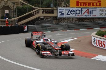 © Octane Photographic Ltd. 2012. F1 Monte Carlo - Practice 2. Thursday 24th May 2012. Jenson Button - McLaren. Digital Ref : 0352cb7d8028