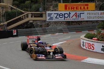 © Octane Photographic Ltd. 2012. F1 Monte Carlo - Practice 2. Thursday 24th May 2012. Daniel Ricciardo - Toro Rosso. Digital Ref : 0352cb7d8032